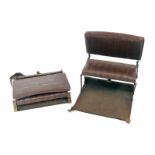 Two fold away additional passenger seats, for a vintage car. (2)