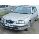 A Hyundai Elantra GSI, Registration AF52 NWP, five door hatchback, petrol, MOT expired November 2021