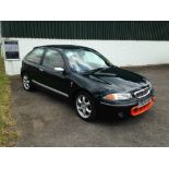 A 1999 Rover 200 BRM LE (Limited Edition), V909 GAP, 1.8 litre petrol, MOT expires 12th June 2023,