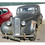 A 1948 Humber Hawk, registration CTK 494, 1944cc petrol, first registered 25th August 1948, formerly