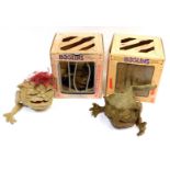 Matell Boglins, D Walk, and Plunk, boxed and unboxed. (3)