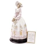 A Lladro porcelain figure modelled as Spring Courtship, limited edition number 102/1500 and dated 8t