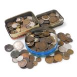 Various GB pre decimal and world coinage, to include Victorian Guernsey coinage, coinage from Canada