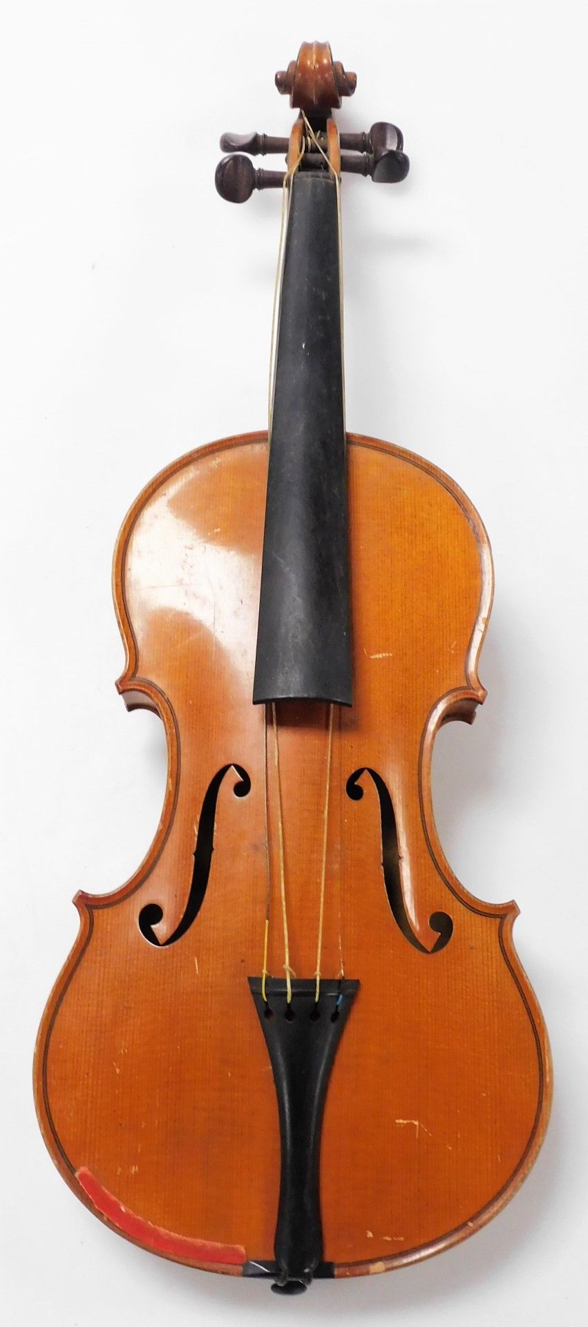 A violin, with a two piece back, bearing label marked Ch. JB Collin Mezin, Luthier a Paris, together - Image 2 of 8