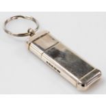 A silver 2gb memory stick, on a keyring suspension, boxed, Birmingham 2010, 23.1g.