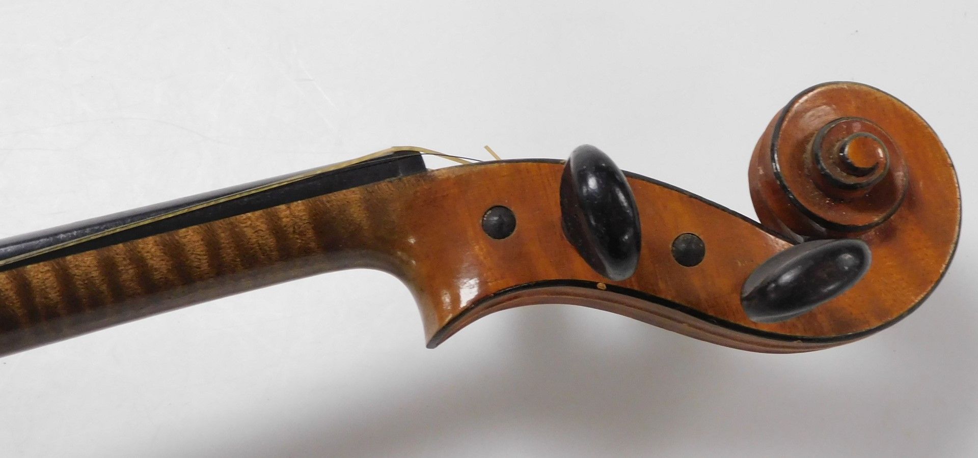 A violin, with a two piece back, bearing label marked Ch. JB Collin Mezin, Luthier a Paris, together - Image 5 of 8