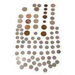 A group of decimal and pre decimal coinage, to include Elizabeth II sixpence pieces, commemorative t