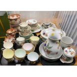 Various part teawares, to include Spode Chinese Rose pattern, Paragon Grand Gala pattern, Royal Worc