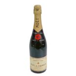 A bottle of Moet and Chandon 1982 champagne, 75cl bottle.