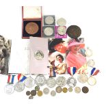 Coins and medals, comprising 2006 coin presentation packs, 1897 silver dollar, loose coinage, imitat