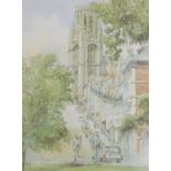 A V Pace (20thC). Bristol University from Park Street, artist signed limited edition print, number 1