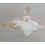 KB (20thC). Ballerina, artist signed limited edition print number 287/500, water marked, 42cm x 44cm