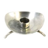 A Danish stainless steel candle stand, stamped Cohr Atia, 5cm diameter.