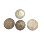 Various coins, a Victorian crown 1889, half crown, and two 1935 crowns. (4)