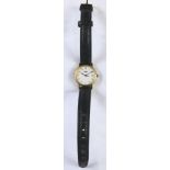 A Longines wristwatch, with 1.5cm diameter dial with baton pointers and numerals and date aperture,