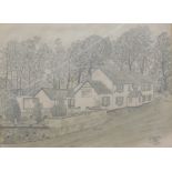K. De. Verne (20thC). Stowell, pencil, signed, titled and dated 1988, 27cm x 37cm.