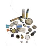 Various watch parts, open faced pocket watches, chrome plated and others, a Desmo eight day clock fa