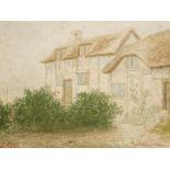 F. Smith (19thC). Anne Hathaway's Cottage, watercolour, signed, dated, and titled 1883, and another