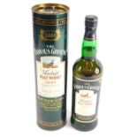 A bottle of Famous Grouse vintage malt whisky 1992, Matthew Gloag and Sons Limited.