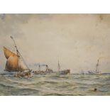 Thomas Bush Hardy (1842-1897). Off The Tongue, watercolour, signed, titled verso, 23cm x 38cm.
