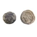 A Roman type Siligua type coin and another similar. (2)