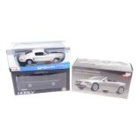 Three various boxed diecast cars, to include Kyosho Die-Cast Car Series BMW 645CI Cabriolet 1:18 sca