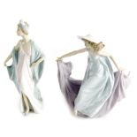 Two various Lladro figures, Sophisticate, 05787, 26cm high, and May Dance, 05662, printed marks bene