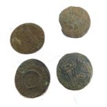 Roman coins.