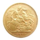 An Edward VII full gold sovereign, 1907.