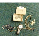 Various costume jewellery and effects. (1 bag)