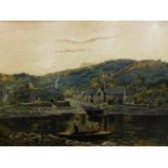 Sidney Richard Percy (1822-1886). Lake Windermere, oil on stiff canvas, titled verso, with associate