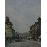 Ken Cherrington (20thC). A View of Market Street Kidderminster, Worcestershire approx 1875, watercol