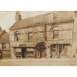 G. Nicholson (19thC). Jews House, Lincoln, wash, signed and marked DELT 1905, possibly an architect,