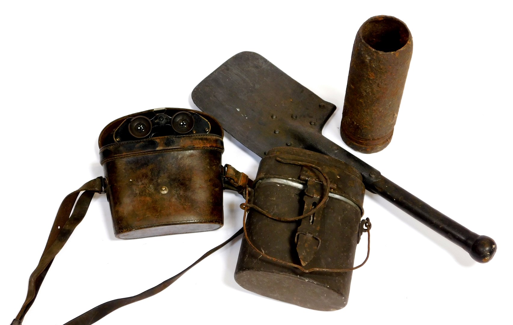 Various First World War items, to include First World War German officer's binoculars, World War I G