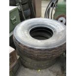 Three tyres for military vehicles, 9.00-13.