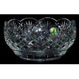 A Waterford crystal Master Cutters 8" centre bowl, with certificate, number 942-777, boxed.