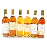 Six bottles of dessert wine, comprising Loupiac Chateau Fleur du Cros 2000 (2), Chateau Grand Marsal