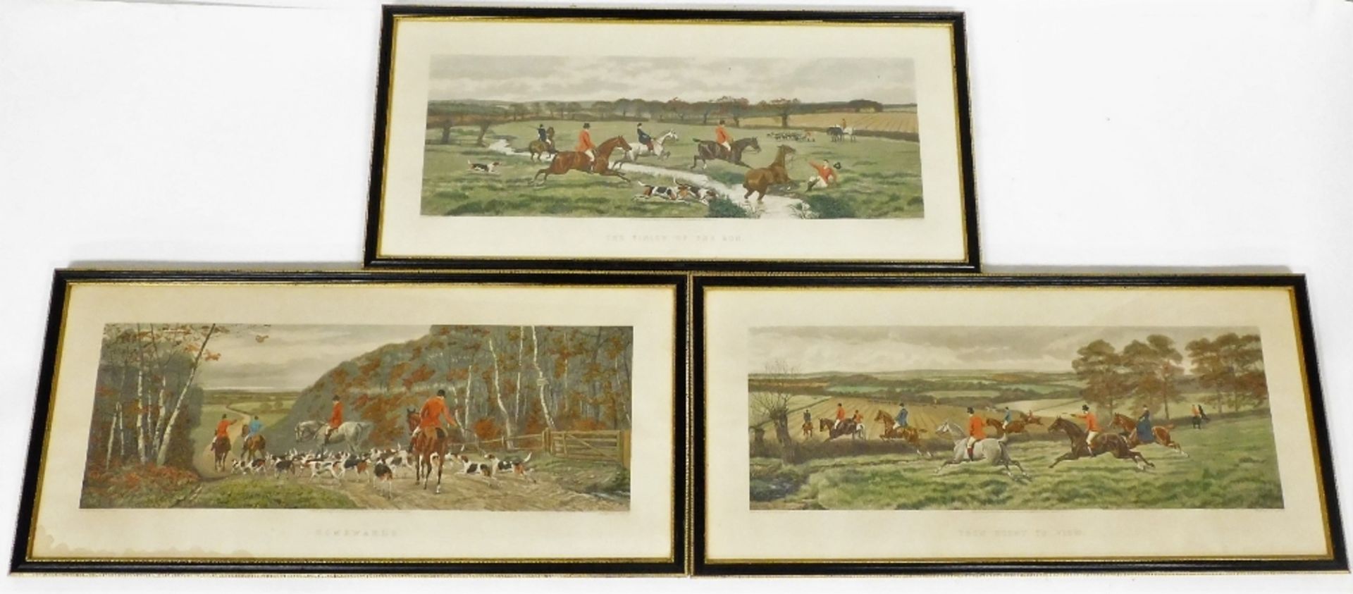 A group of equestrian related colour engravings, to include after EAS Douglas, From Scent To View, T - Image 4 of 4