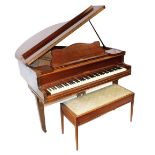 An early 20thC Steck mahogany cased grand piano, for Kent & Cooper of Nottingham, the iron frame bea