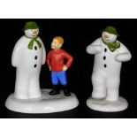 Two Coalport Characters porcelain The Snowman figures, comprising Magical Moment, and All My Own Wor