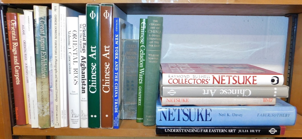 A group of reference books relating to Oriental art, to include Davey (Neil K) Netsuke, The Ceramic