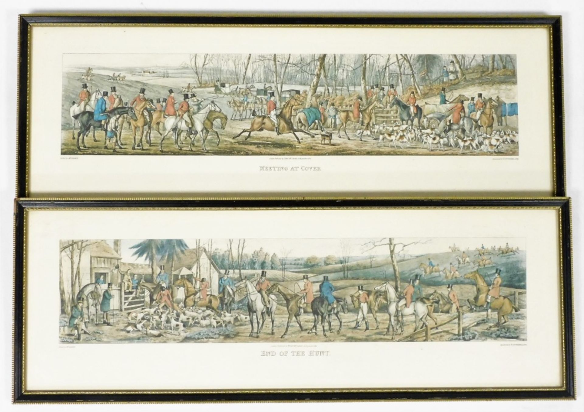 A group of equestrian related colour engravings, to include after EAS Douglas, From Scent To View, T - Image 2 of 4