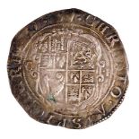 A Charles I silver shilling.