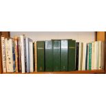 A group of reference books relating to antique glass, to include Harts Horne Antique Drinking Glasse