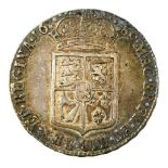 A William and Mary half crown, 1689.