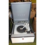 A Bush Garrard portable record player.