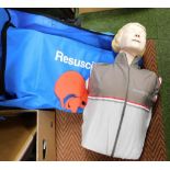 A Resusci Anne CPR machine.