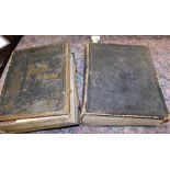 A leather bound Holy Bible, together with Bunyan (John) Pilgrims Progress, published CH Calvert Lond