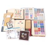 Philately. A collection of 1920s, 1930s, 1940s, and later stamps, comprising The Triumph stamp album