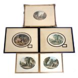 Five Le Blonde and Co of London. Prints, comprising Good News, The Soldier's Return, oval, 17cm x 12